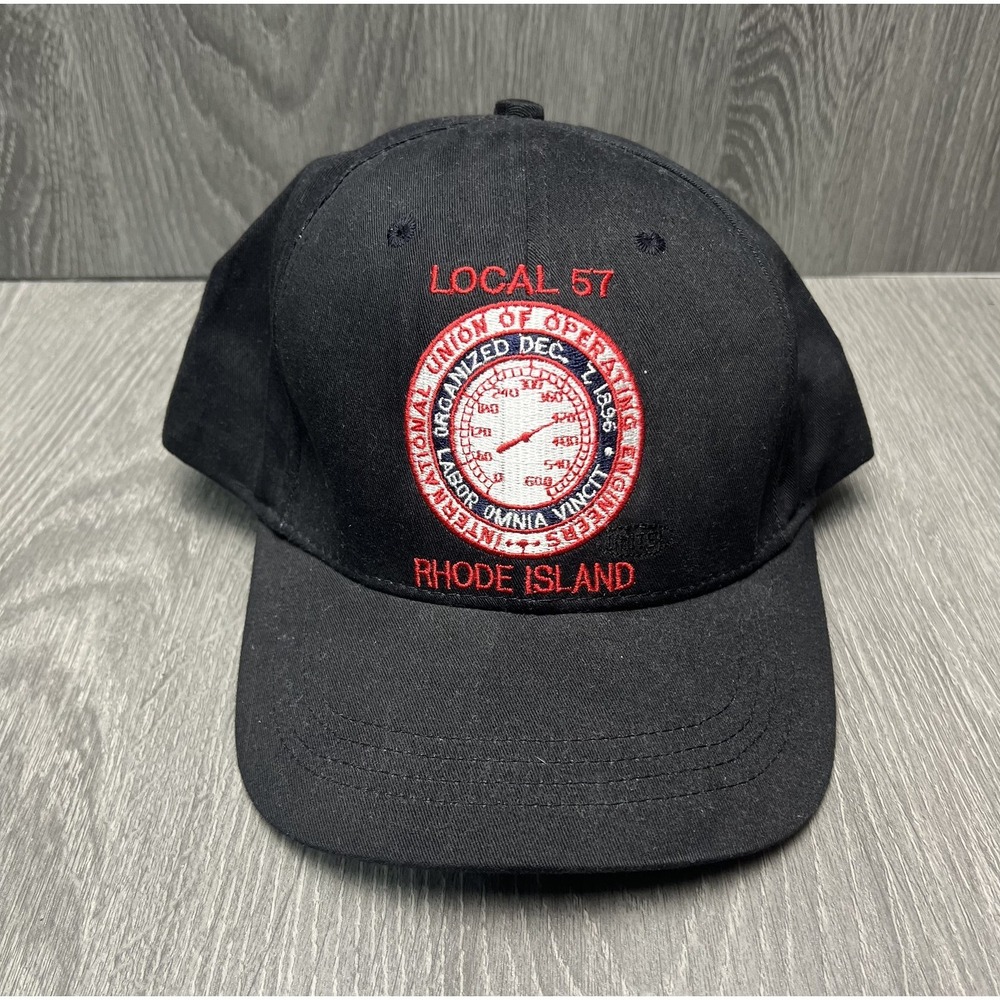 IUOE‎ Local 57 Rhode Island Operating Engineers Union Black Snapback Hat Cap
